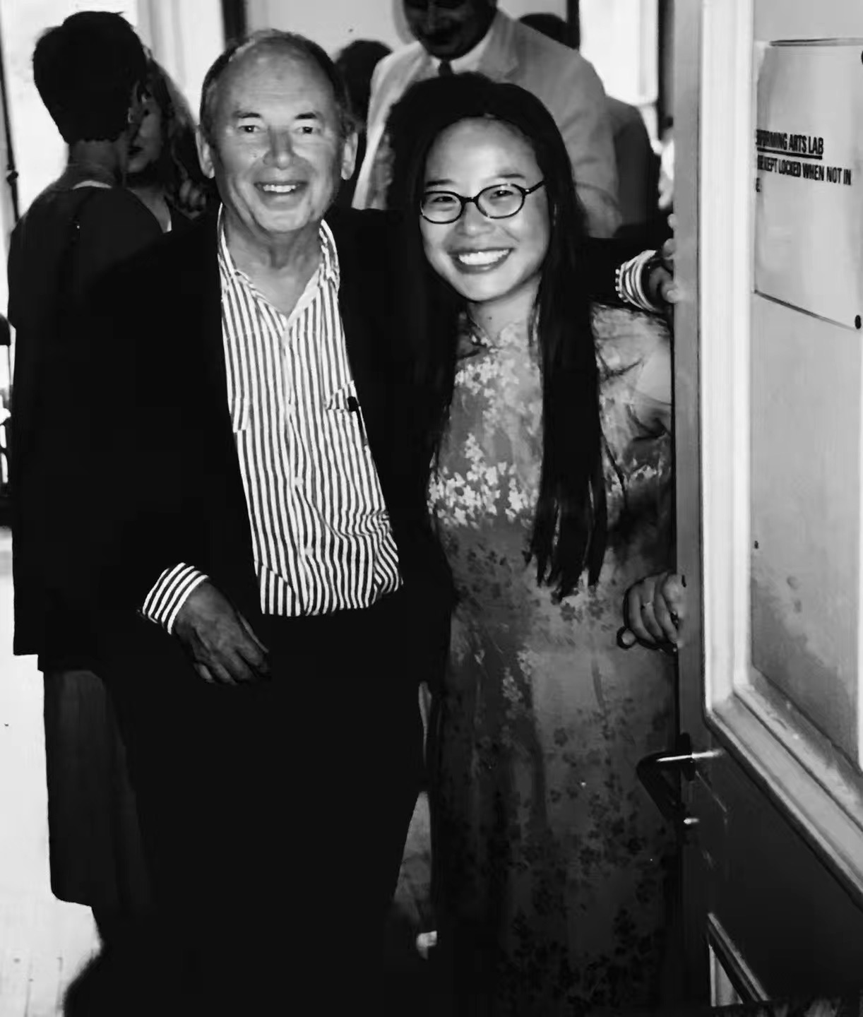 Yu Rong with Quentin Blake